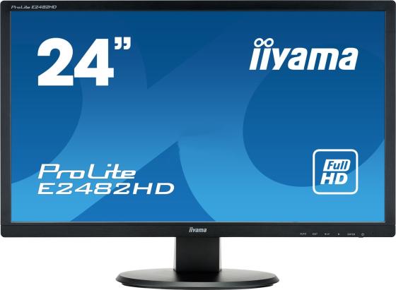 Монитор 24" iiYama Pro Lite E2482HD-B1 черный TFT-TN 1920x1080 250 cd/m^2 5 ms DVI VGA