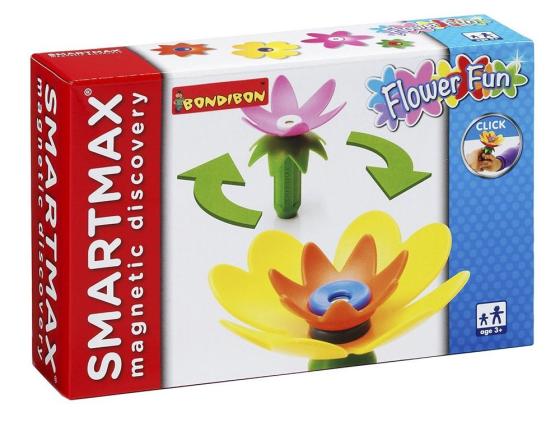 Магнитный конструктор Bondibon SmartMax Специальный набор Забавные Цветы 5 элементов ВВ0899