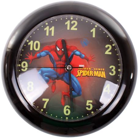 Часы настенные аналоговые Spider-Man Человек-паук черный 01502