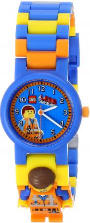 Часы наручные аналоговые Lego Movie с минифигурой Emmet на ремешке разноцветный 8020219