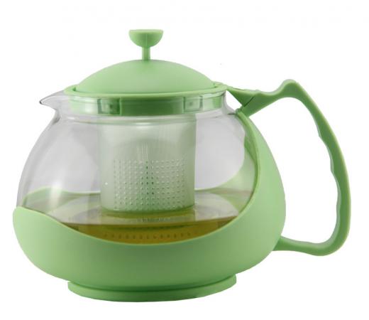 Чайник заварочный Zeidan Z-4106 зелёный 1.15 л пластик/стекло