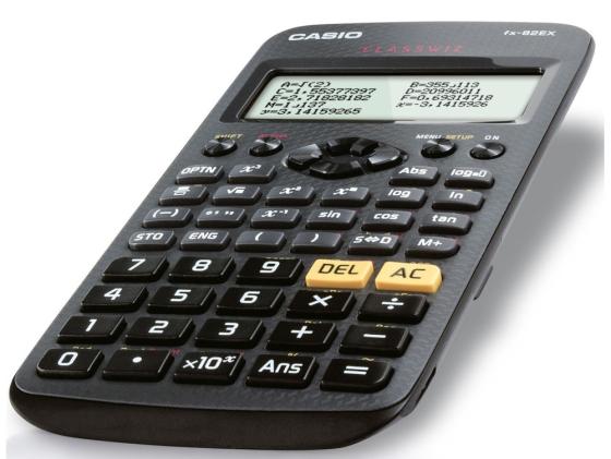 Калькулятор Casio Classwiz FX-82EX 12-разрядный черный