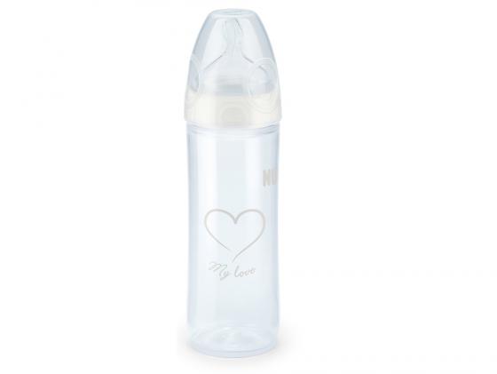 Бутылочка для кормления NUK First Choice New Classic с соской латексной М р.2 250 мл с 6 месяцев белый 10741646