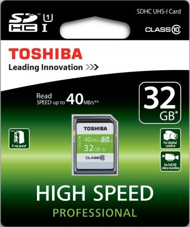 Карта памяти SDHC 32Gb Class 10 Toshiba SD-T032UHS1(6