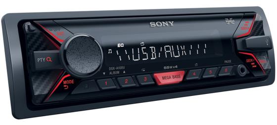 Автомагнитола SONY DSX-A100U USB MP3 FM RDS 1DIN 4x55Вт черный
