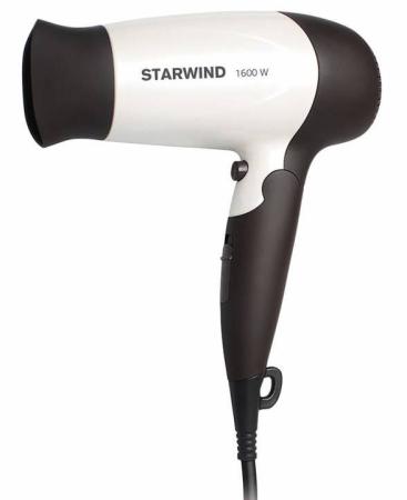Фен StarWind SHT4517 1600Вт белый коричневый