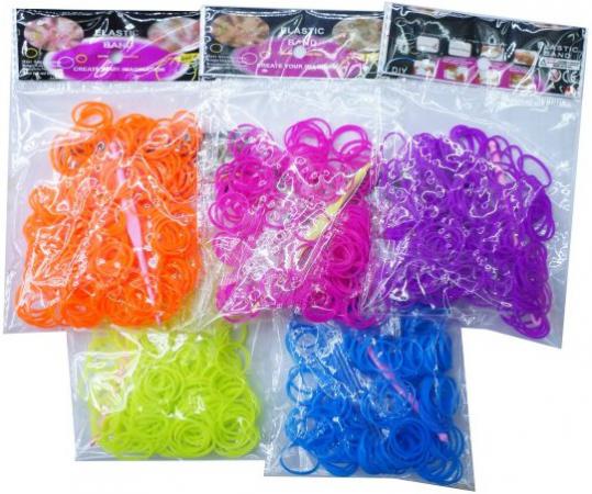 Набор для плетения Shantou Gepai Фиолетовые резиночки 200 шт 63997