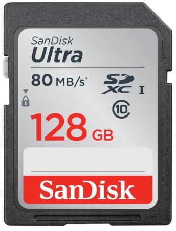 Карта памяти SDXC 128Gb Class 10 Sandisk SDSDUNC-128G-GN6IN