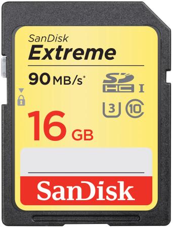 Карта памяти SDHC 16Gb Class 10 Sandisk SDSDXNE-016G-GNCIN