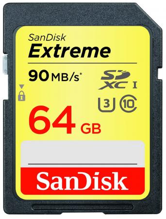 Карта памяти SDXC 64Gb Class 10 Sandisk SDSDXNE-064G-GNCIN