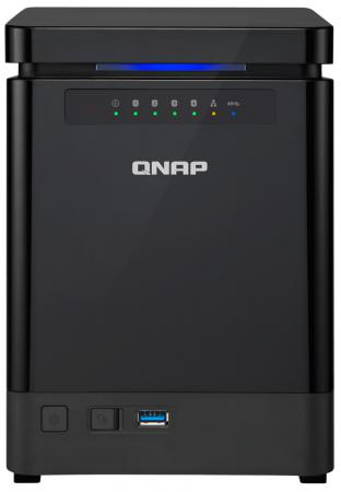 Сетевое хранилище QNAP TS-453mini-2G Celeron 2.0ГГц 4x2.5"/3.5"HDD hot swap RAID 0/1 2xGbLAN 5xUSB HDMI