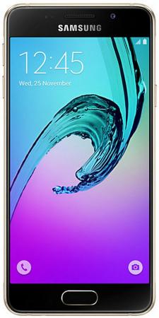 Смартфон Samsung Galaxy A3 Duos 2016 золотистый 4.7" 16 Гб NFC LTE Wi-Fi GPS 3G SM-A310FZDDSER