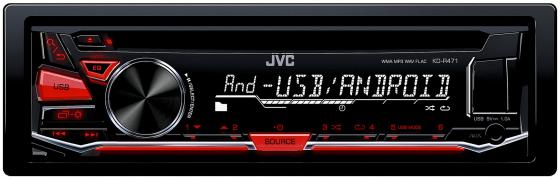 Автомагнитола JVC KD-R471 USB MP3 CD FM RDS 1DIN 4x50Вт черный