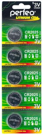 Батарейки Perfeo Lithium Cell CR2025/5BL CR2025 5 шт