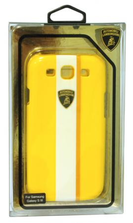 Пластиковый чехол Lamborghini Gallardo-D1 для Samsung Galaxy S3 (желтый)
