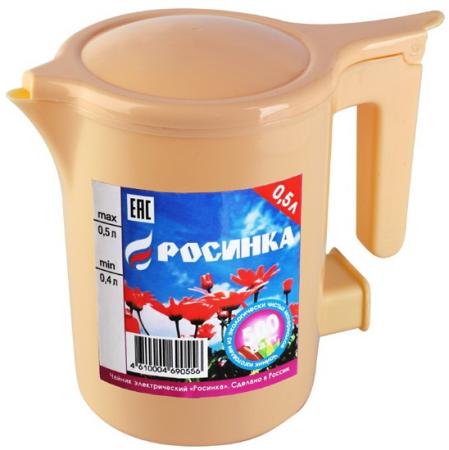 Чайник Росинка ЭЧ-0,5/0,5-220 500 Вт бежевый 0.5 л пластик
