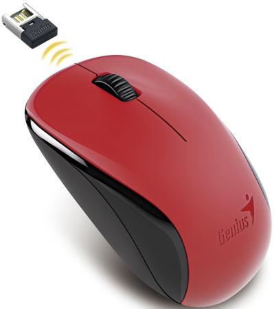 

Мышь беспроводная Genius NX-7000 красный USB