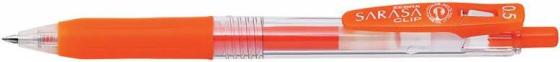 Гелевая ручка автоматическая Zebra SARASA CLIP 0.5 мм JJ15-ROR темно-оранжевый