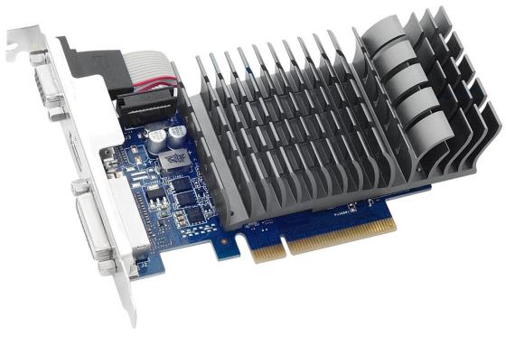 Видеокарта 1024Mb ASUS GeForce GT710 PCI-E 64bit GDDR3 DVI HDMI CRT HDCP GT 710-1-SL Retail
