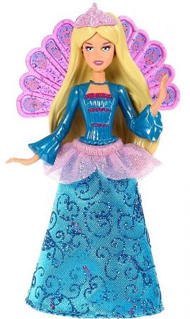 Кукла Barbie (Mattel) Fairytale Checklane Asst Dolls 10 см в синем платье V7050