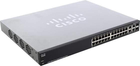 Коммутатор Cisco SG300-28MP-K9-EU управляемый 26 портов 10/100/1000Mbps