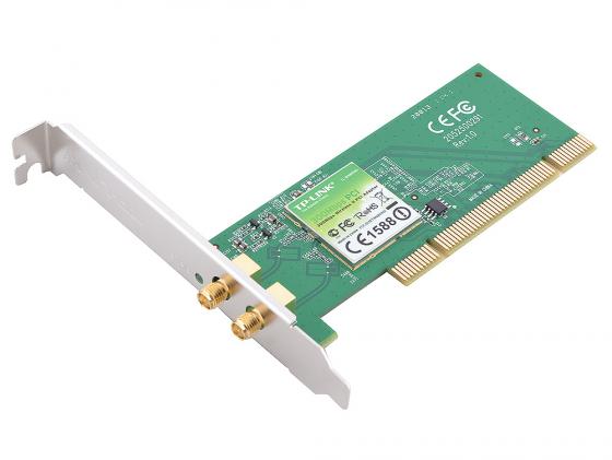 Беспроводной PCI адаптер TP-LINK TL-WN851ND 802.11n 300Mbps 2.4ГГц 20dBm б/у