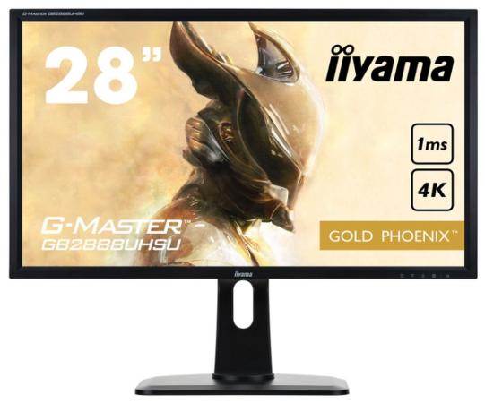 Монитор 28" iiYama G-Master GB2888UHSU-B1 черный TN 3840x2160 300 cd/m^2 1 ms DVI HDMI DisplayPort VGA Аудио USB