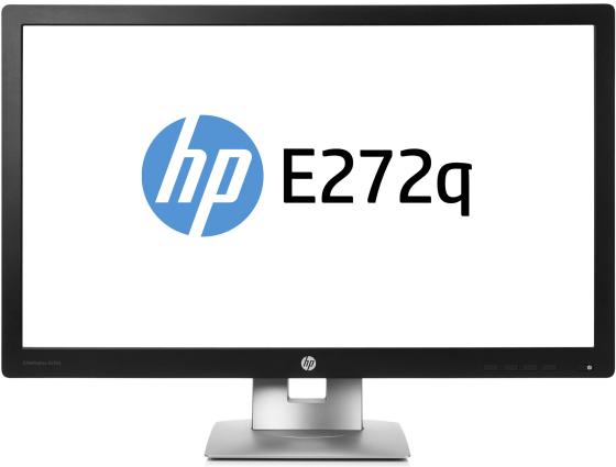 Монитор 27" HP E272q черный серебристый IPS 2560x1440 350 cd/m^2 7 ms HDMI VGA DisplayPort USB M1P04AA