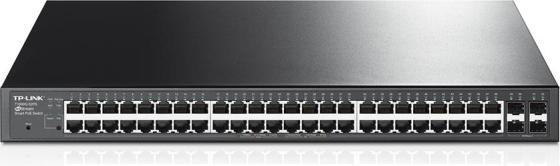 

Коммутатор TP-LINK T1600G-52PS управляемый 48 портов 10/100/1000Mbps 48x8W PoE 4xSFP