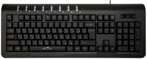 Клавиатура проводная Oklick 360M USB черный