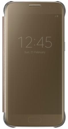 Чехол Samsung EF-ZG930CFEGRU для Samsung Galaxy S7 Clear View Cover золотистый
