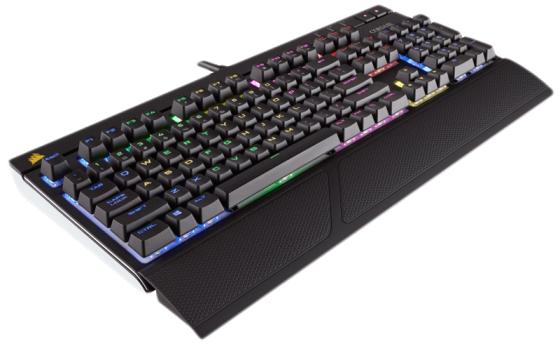 Клавиатура проводная Corsair Gaming Strafe RGB USB черный Cherry MX Silent CH-9000121-RU
