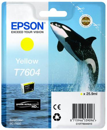 Картридж Epson C13T76044010 для Epson SC-P600 желтый 