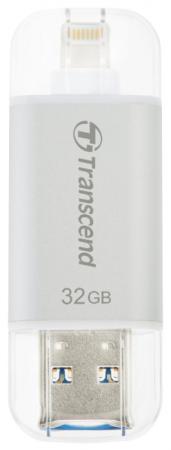 Флешка USB 32Gb Transcend JetDrive Go 300 TS32GJDG300S белый/серебристый