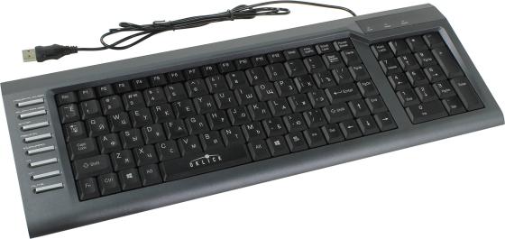 Клавиатура проводная Oklick 350M USB серый