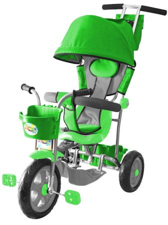 Велосипед трехколёсный Rich Toys Galaxy Лучик с капюшоном зеленый 5595/Л001