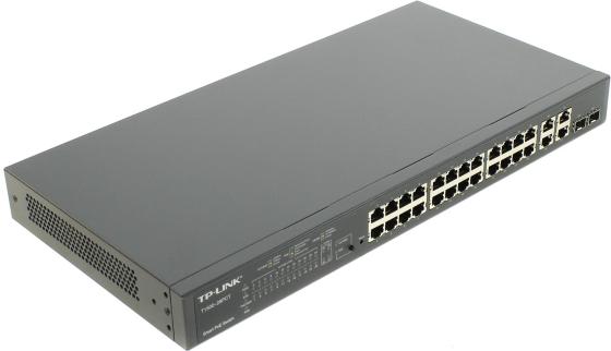 

Коммутатор TP-LINK T1500-28PCT управляемый 24 порта 10/100/Mbps 24x7.5W PoE 4x10/100/1000Mbps 2xSFP