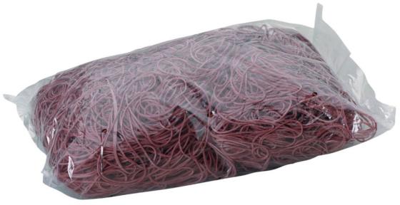 Резинки для купюр Alco 7471 диаметр 100мм 1кг красный пластиковый пакет