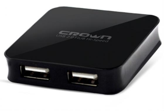 Концентратор USB 2.0 Crown CMCR-009 2 х USB 2.0 черный CM000001228