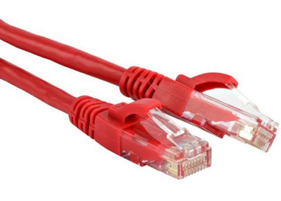 Патч-корд UTP 5е категории 1.5м Hyperline PC-LPM-UTP-RJ45-RJ45-C5e-1.5M-LSZH-RD красный 