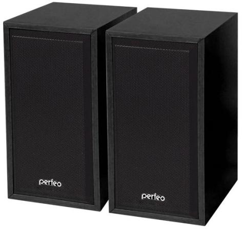 Колонки Perfeo Cabinet PF-84-BK 2x3 Вт USB черное дерево PF-A4327