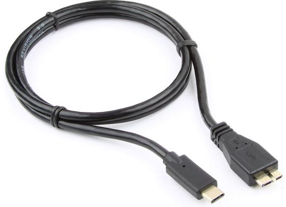 Кабель Type-C 1м Cablexpert CCP-USB3-mBMCM-1M круглый черный