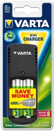 Зарядное устройство + аккумуляторы 2400 mAh Varta Mini Charger AA/AAA 2 шт