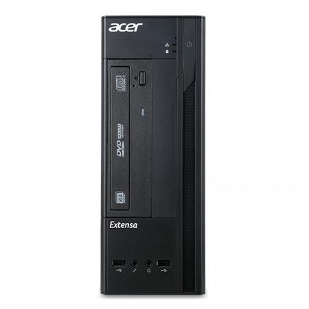 Системный блок Acer Extensa EX2610G SFF Cel N3050 2Gb 500Gb R2  DVD-RW Win10 клавиатура + мышь черный  DT.X0MER.002