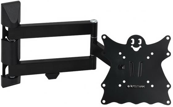 Кронштейн Kromax CASPER-205 черный LED/LCD 15-47" 5 ст свободы  наклон +5°-15° поворот 180° 57-507 мм от стены max 40 кг