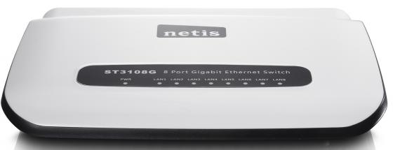 Коммутатор Netis ST3108G 8-портовый 10/100/1000 Мбит/с