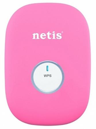 Ретранслятор Netis E1 802.11n 300Mbps 2.4 ГГц 0xLAN розовый