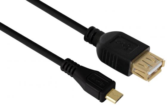 Кабель microUSB AM-USB AF 1.0м экранированный черный Greenconnect GCR-MB2AF-BB2S-1.0m