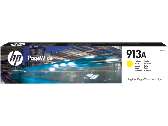 Картридж HP 913A для PageWide Pro 352/377/452/477/P57750/P55250 желтый F6T79AE