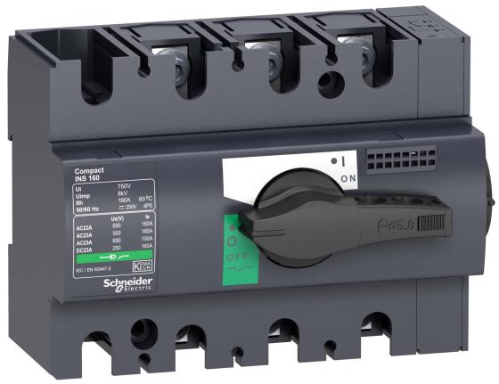 Выключатель-разьединитель  Schneider Electric  INTERPACT INS160 3П 28912